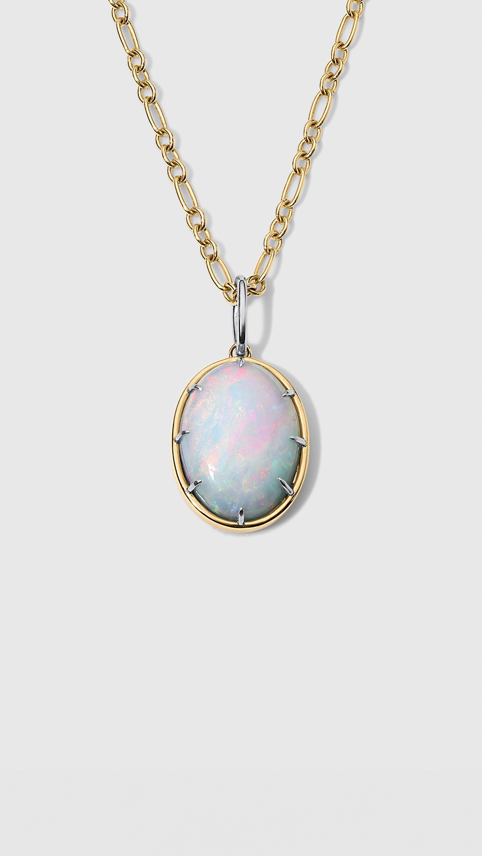 OPAL 8-PRONG PENDANT
