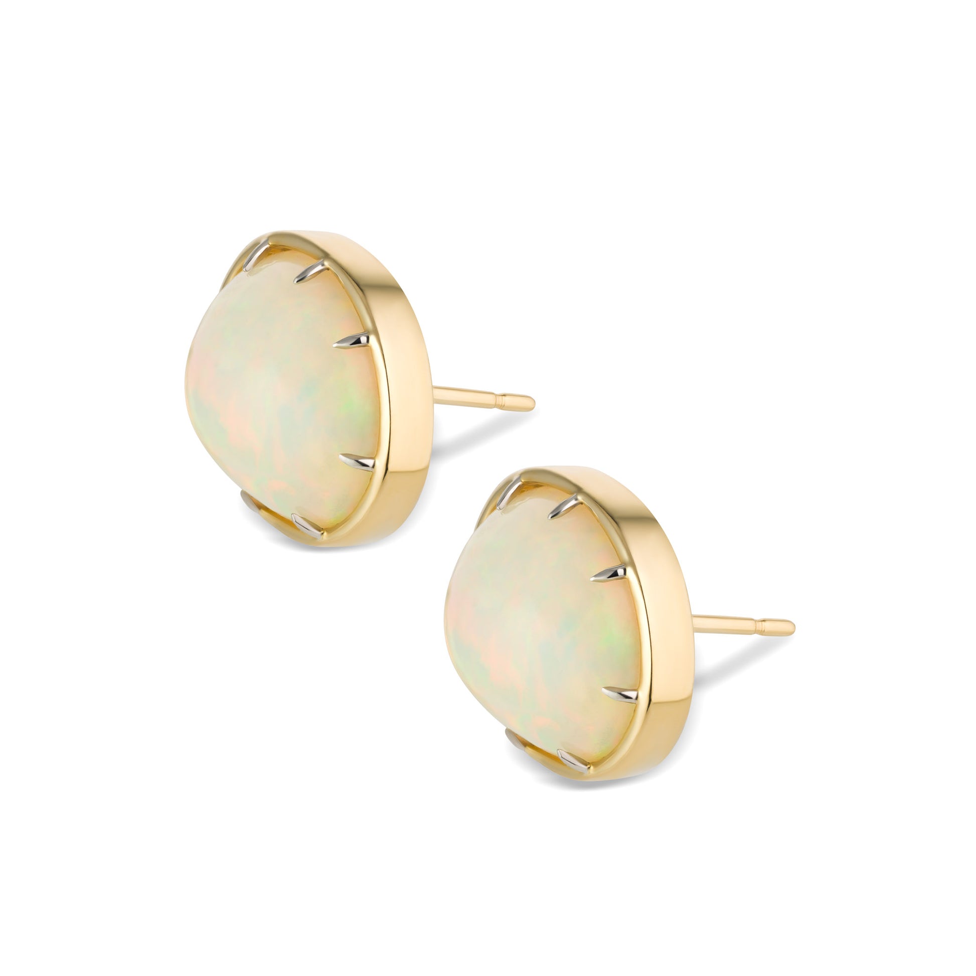OPAL 8-PRONG STUD EARRINGS