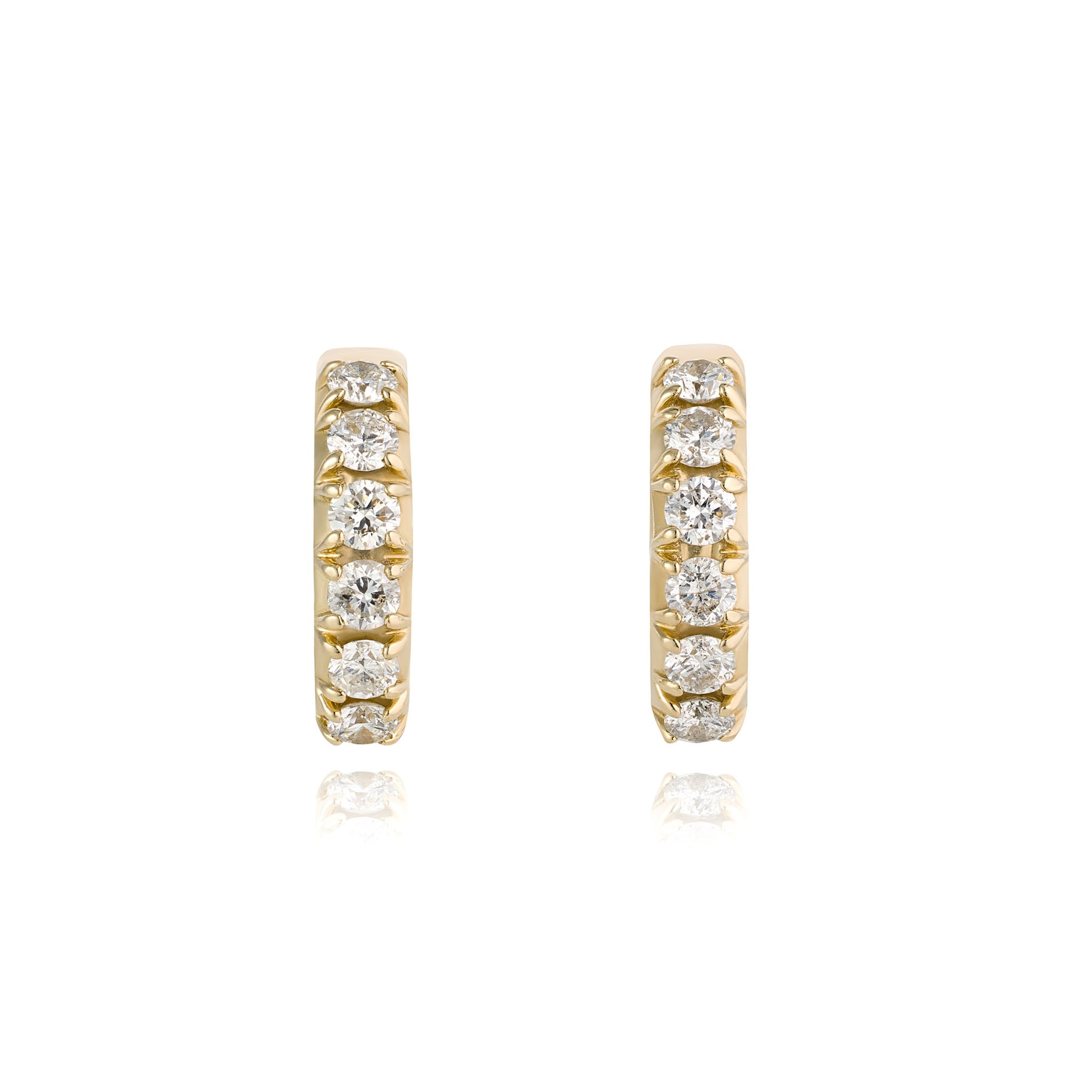 GEORGIAN HOOP EARRINGS - DIAMOND
